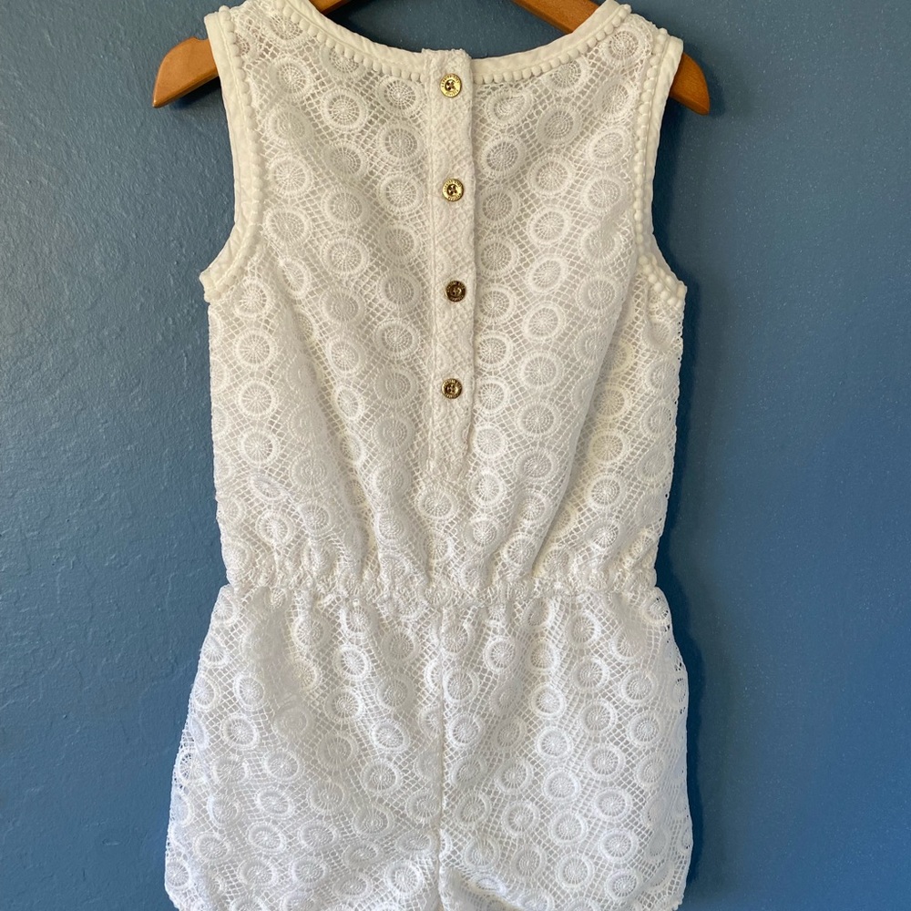 Genuine Kids (Size 5) WHITE Romper NEW NO TAGS - Picture 2 of 5